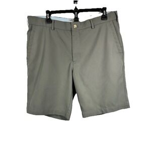 Peter Millar Performance Shorts 34 Gray Salem Golf Quiet Luxury Coastal Preppy